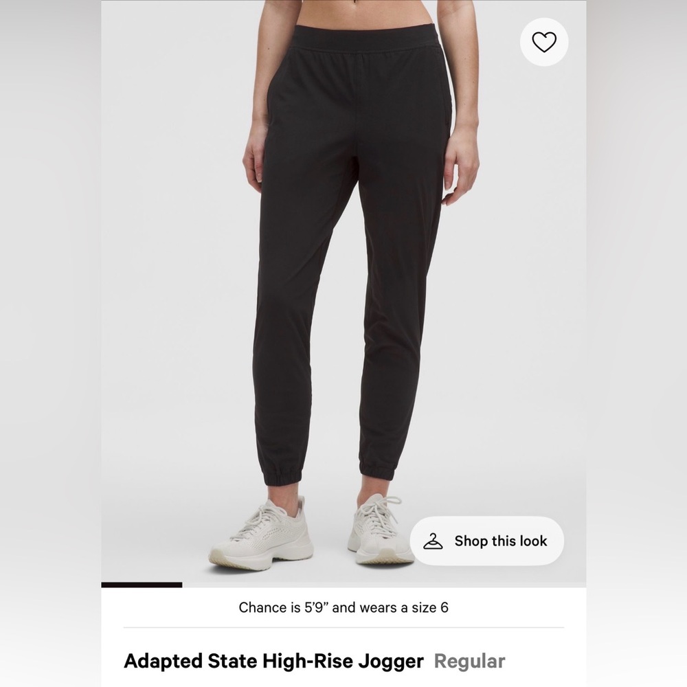 lululemon athletica Black High-Rise Jogger Pants